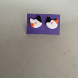 Small Cat Face Studs