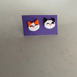Small Cat Face Studs