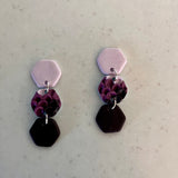 3 Tier Blue and Purple Scale Dangles
