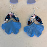 Blue and Purple Floral Tail Dangles