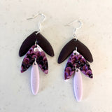 3 Tier Blue and Purple Scale Dangles
