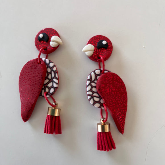 Red Parrot Dangle