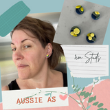 Wattle Inspired 1cm Stud Earrings