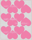Heart Decals
