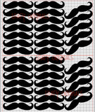 Moustache Decals