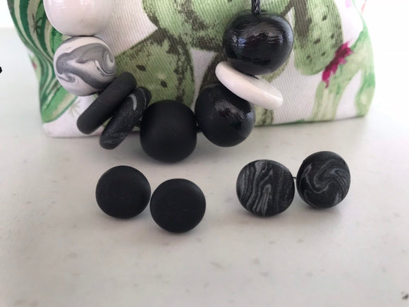 Marbled Stud Earrings