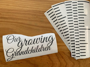 "Our Growing Grandchildren" Top text