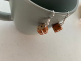Hot Cross Bun Dangle Earrings