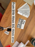 Side Text "From Little Things Big Things Grow"