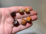Hot Cross Bun Studs