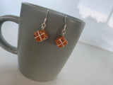 Hot Cross Bun Dangle Earrings