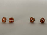 Hot Cross Bun Studs
