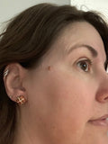 Hot Cross Bun Studs