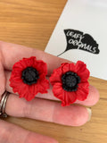 Large Poppy Studs