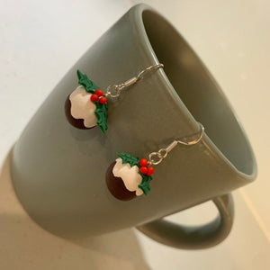 Christmas Pudding Earrings