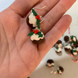 Christmas Pudding Earrings