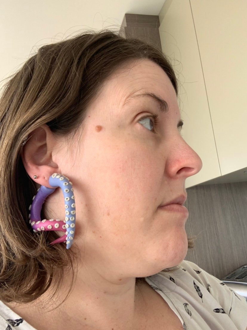 Tentacle earrings on sale