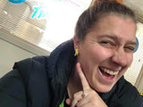 Banana earrings
