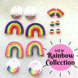 Rainbow earring collection