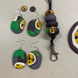 Passionfruit Earrings and pendants