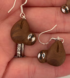 Little Sloth stud and dangles