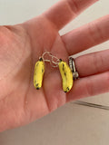 Banana earrings