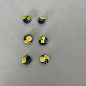 Wattle Inspired 1cm Stud Earrings