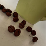 Coffee bean earrings