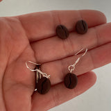 Coffee bean earrings