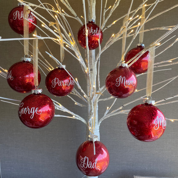 Shatterproof Plastic Christmas Baubles
