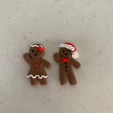 Gingerbread Man Earrings