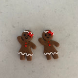 Gingerbread Man Earrings