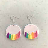 Rainbow earring collection