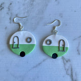 Cute retro caravan earrings