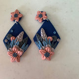 Floral Navy Background Collection